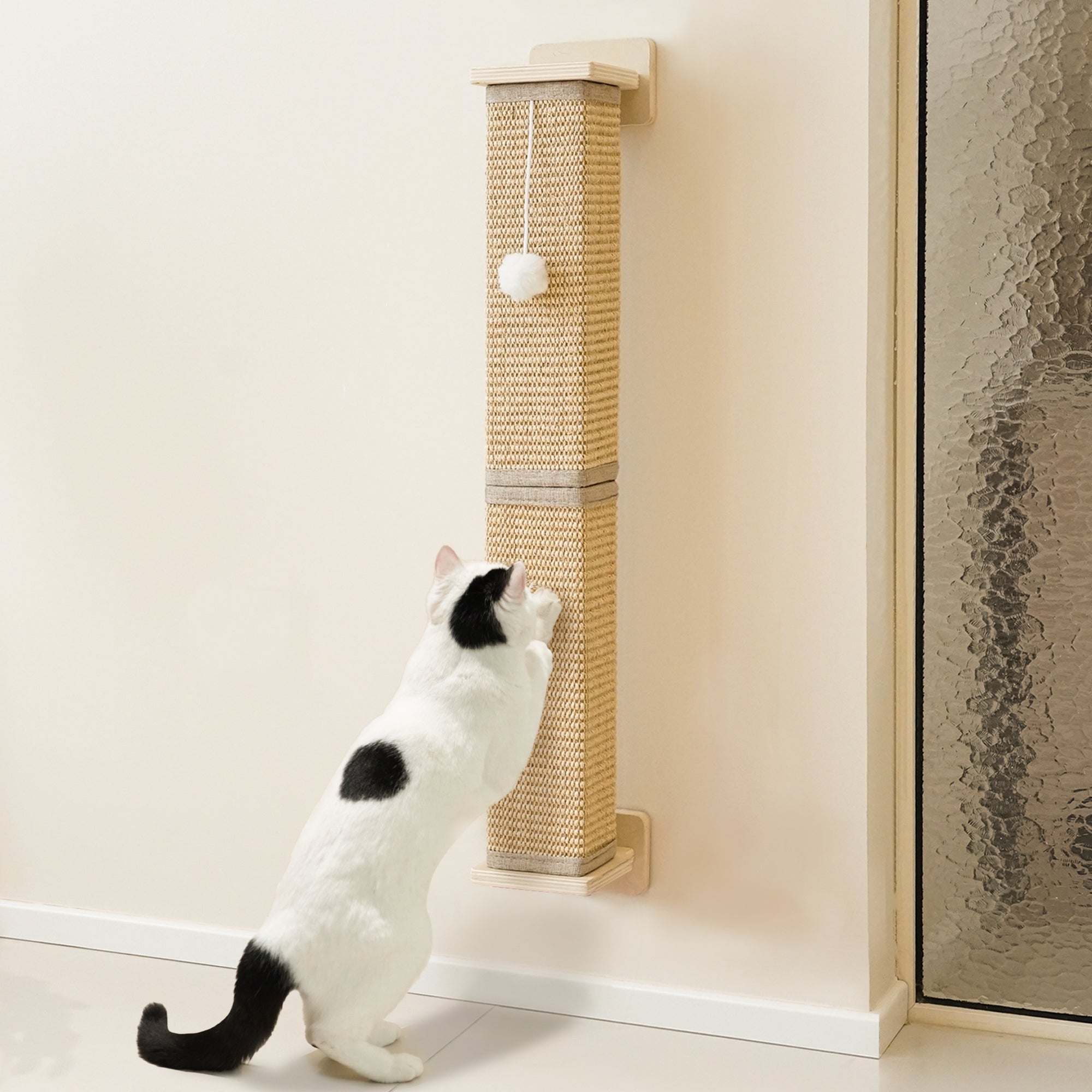 PETKARAY Wall Mounted Sisal Cat Scratcher