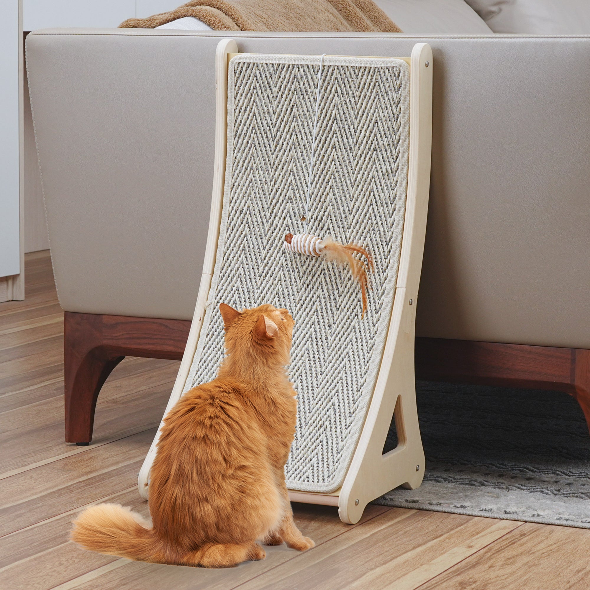 PETKARAY Curved Sisal Cat Scratcher