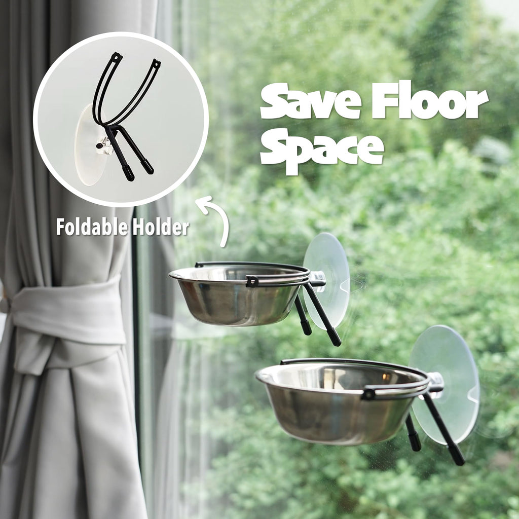 PETKARAY Window Bowls with Suction Cups
