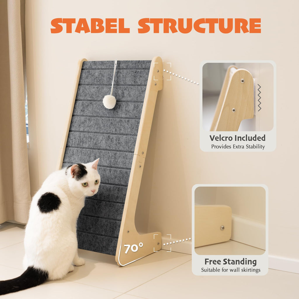 PETKARAY L Shaped Felt Cat Scratcher