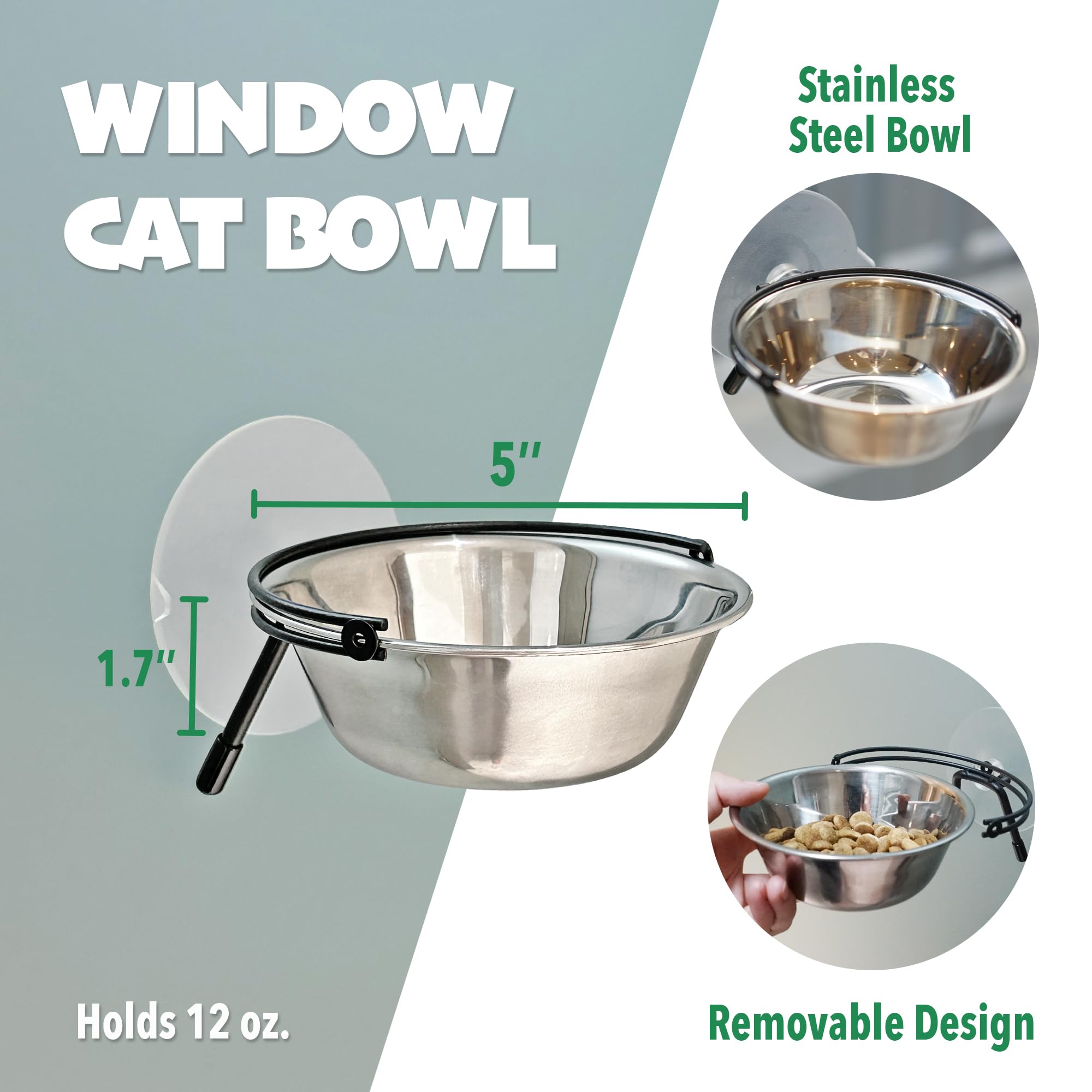 PETKARAY Window Bowls with Suction Cups