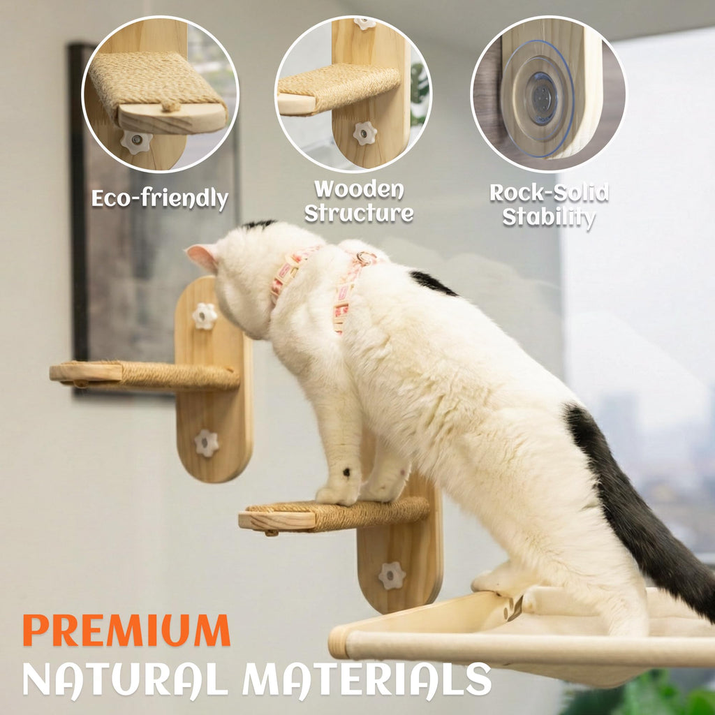 PETKARAY Large Cat Window Shelf, 2 Packs