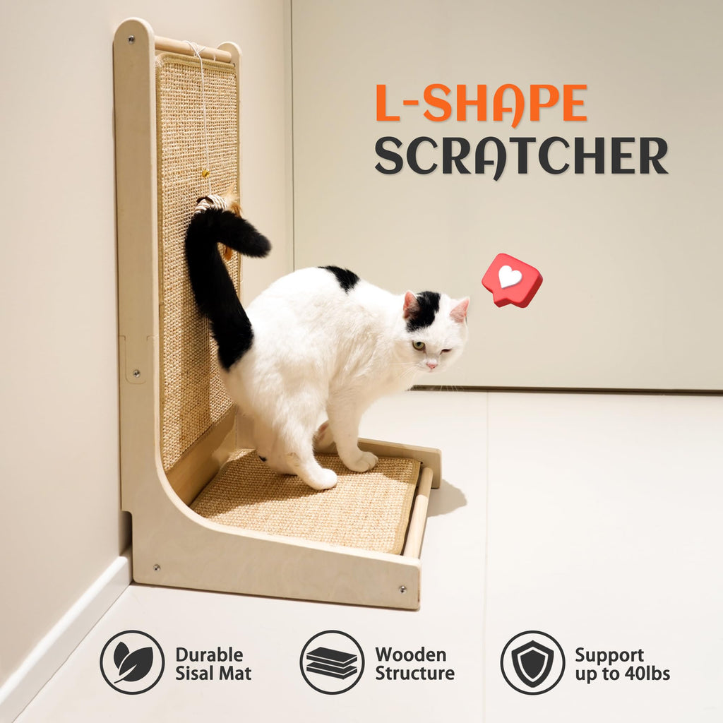 PETKARAY 90° Sisal Cat Scratcher
