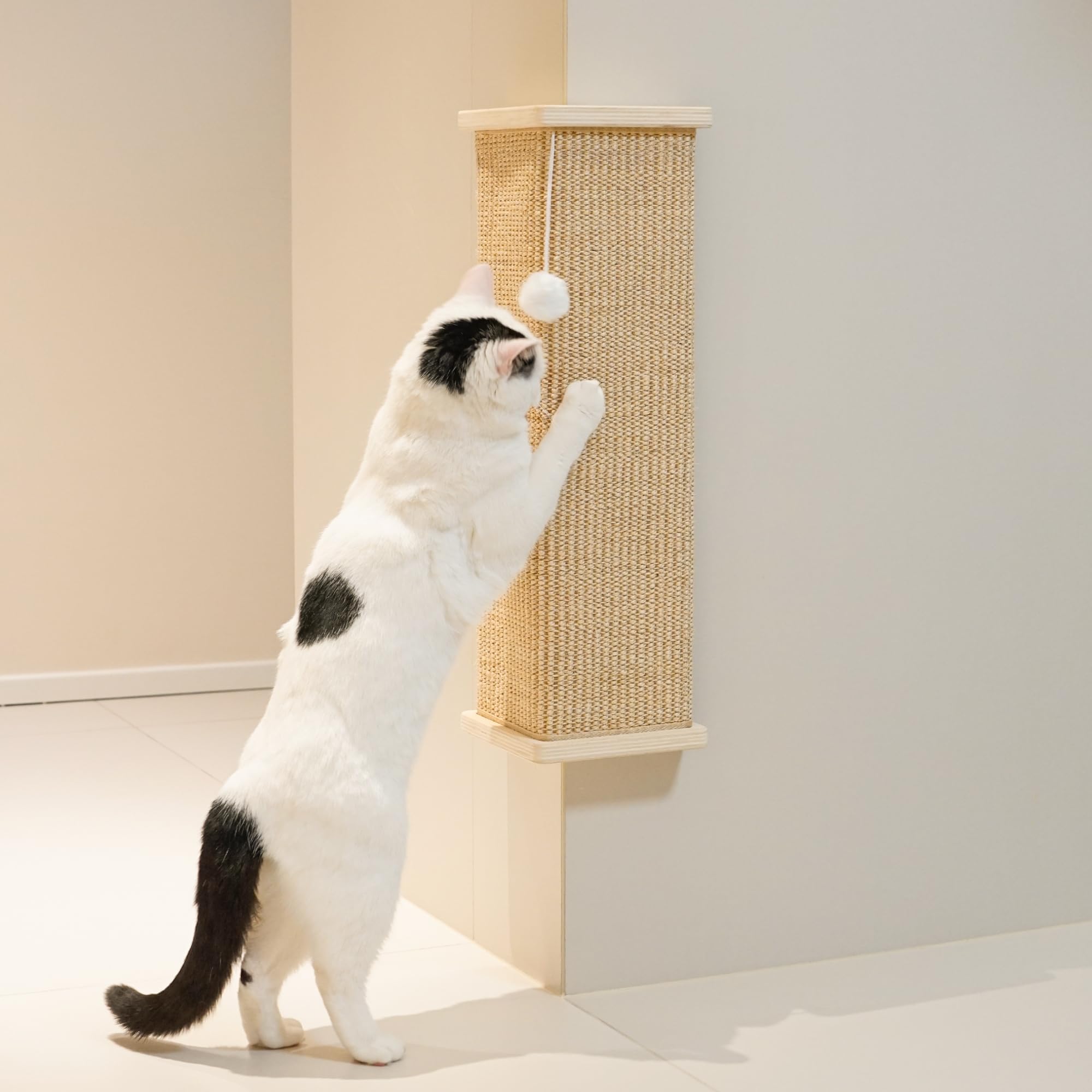 PETKARAY Wall Mounted Sisal Cat Scratcher