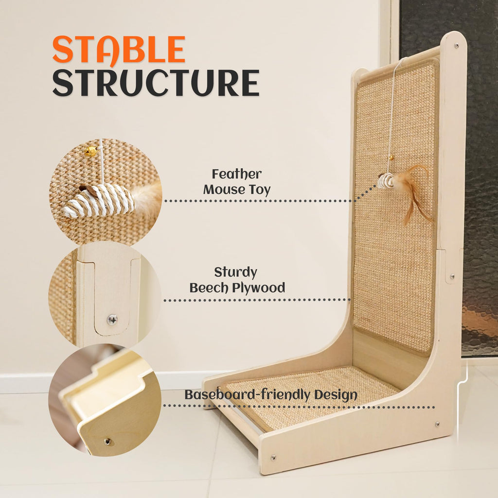 PETKARAY 90° Sisal Cat Scratcher