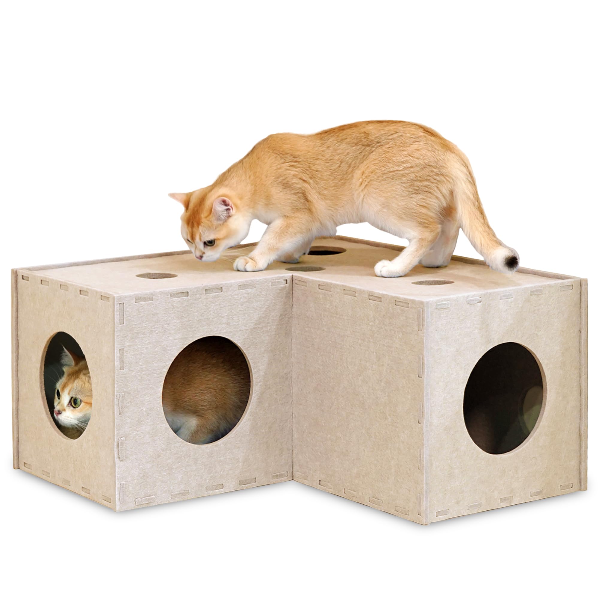 PETKARAY Cat Felt Tunnel