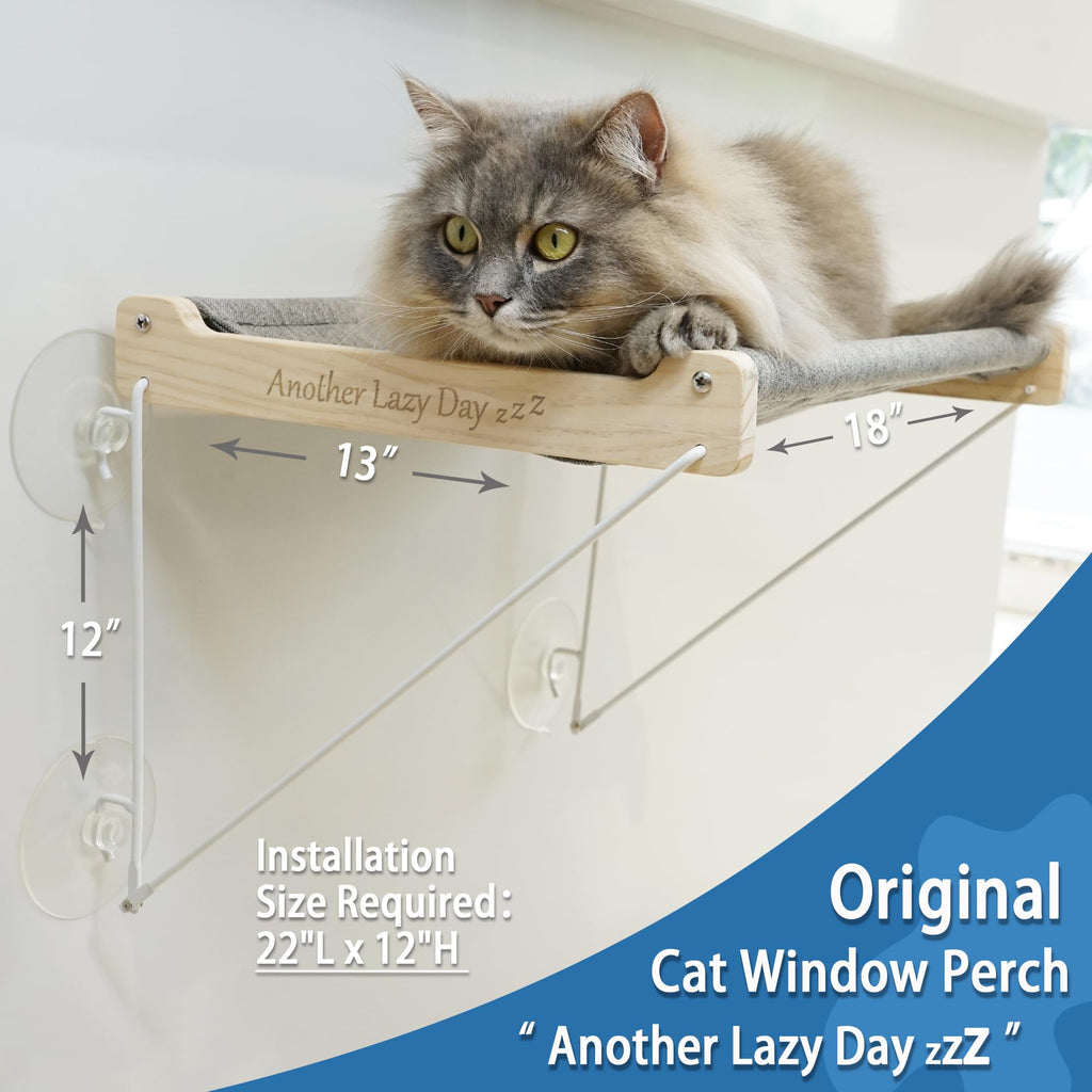 PETKARAY Cat Window Perch Hammock Set