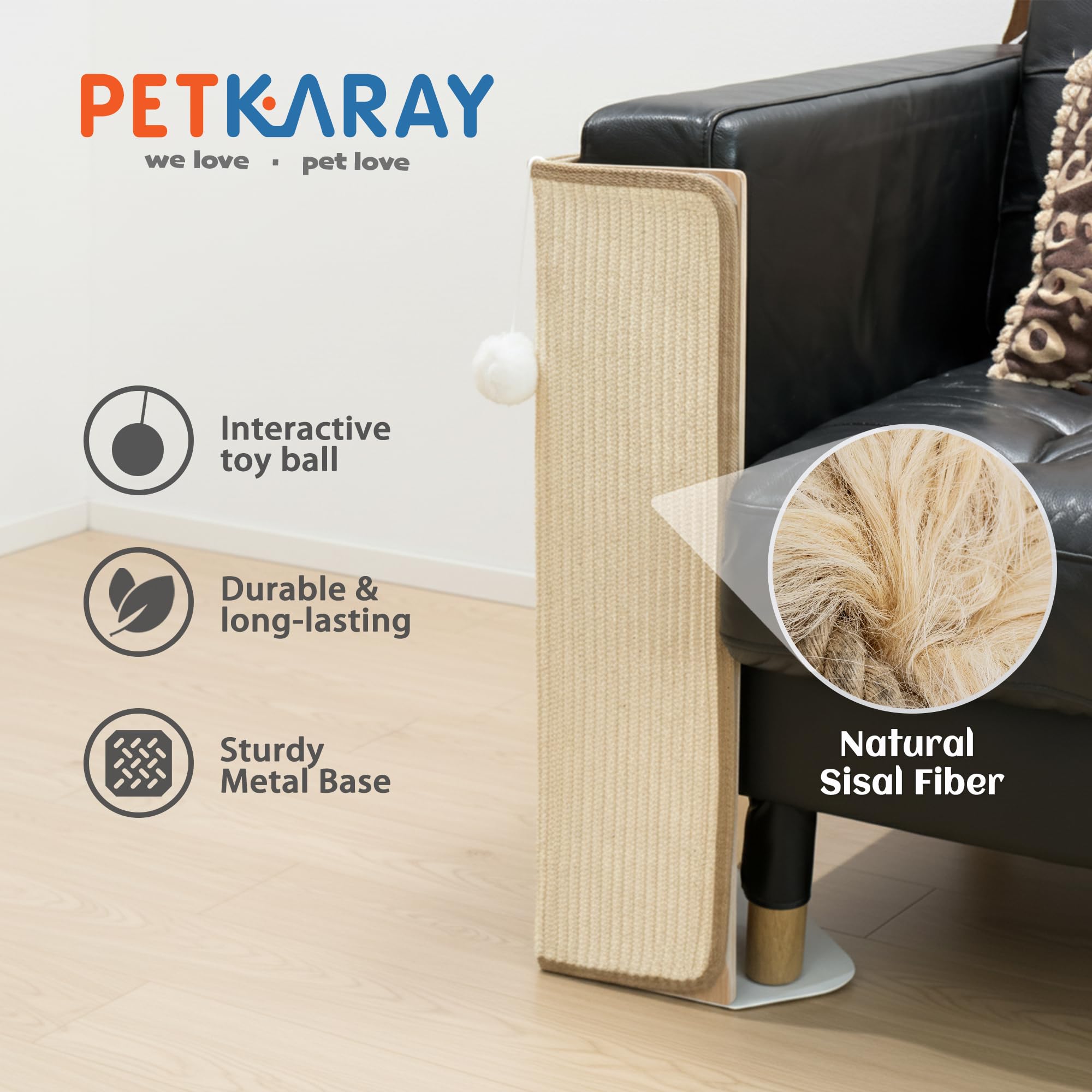 PETKARAY Under-Furniture Cat Scratcher