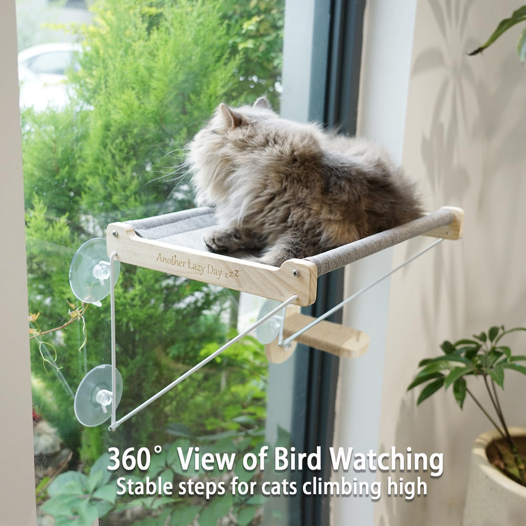 PETKARAY Cat Window Perch Hammock Set