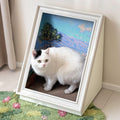 PETKARAY Art Frame Cat Scratch Cardboard House
