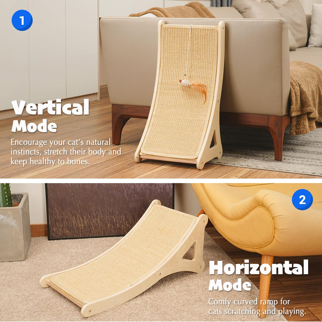 PETKARAY Curved Sisal Cat Scratcher