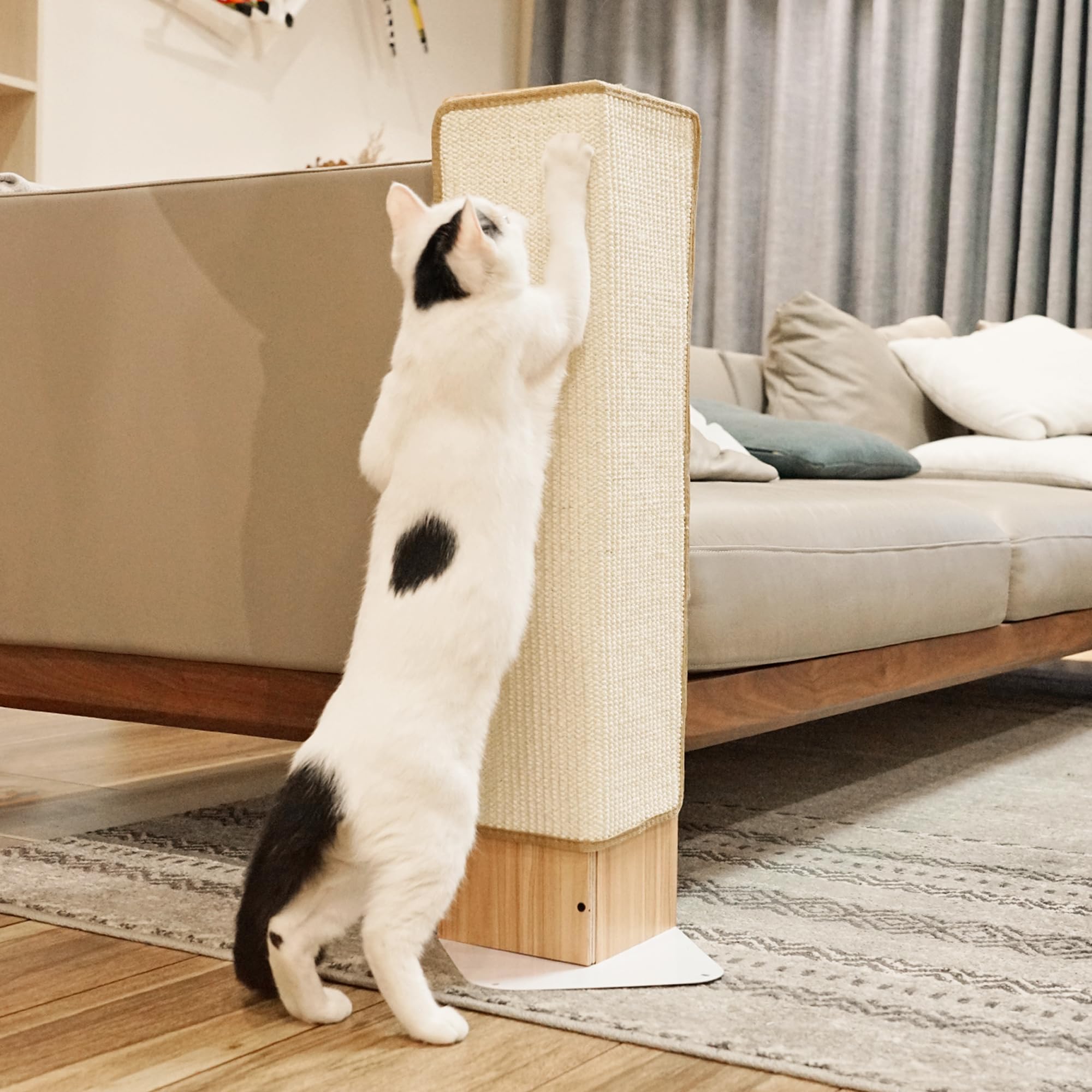 PETKARAY Couch Corner Cat Scratcher Metal Base