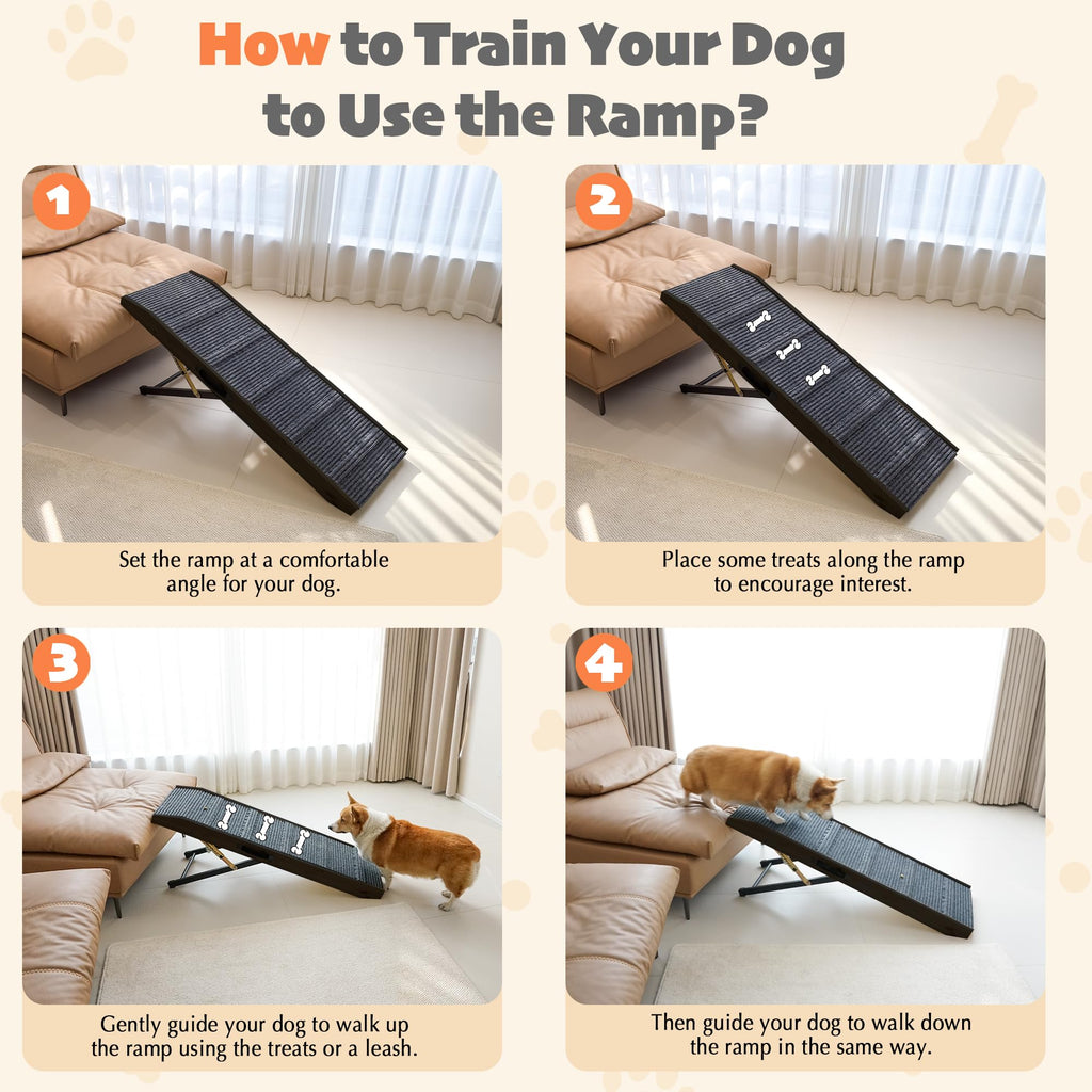 PETKARAY Folding Wooden Dog Ramp