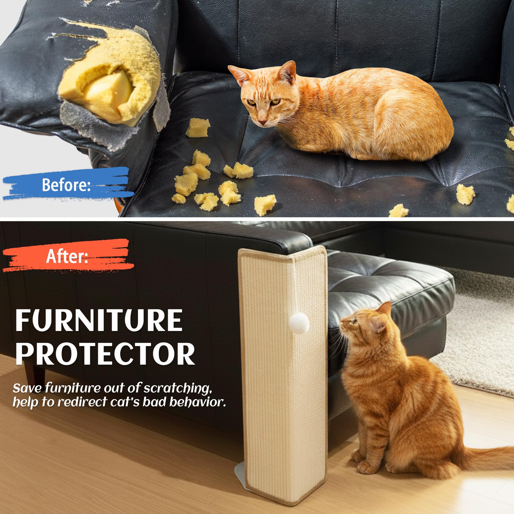PETKARAY Under-Furniture Cat Scratcher