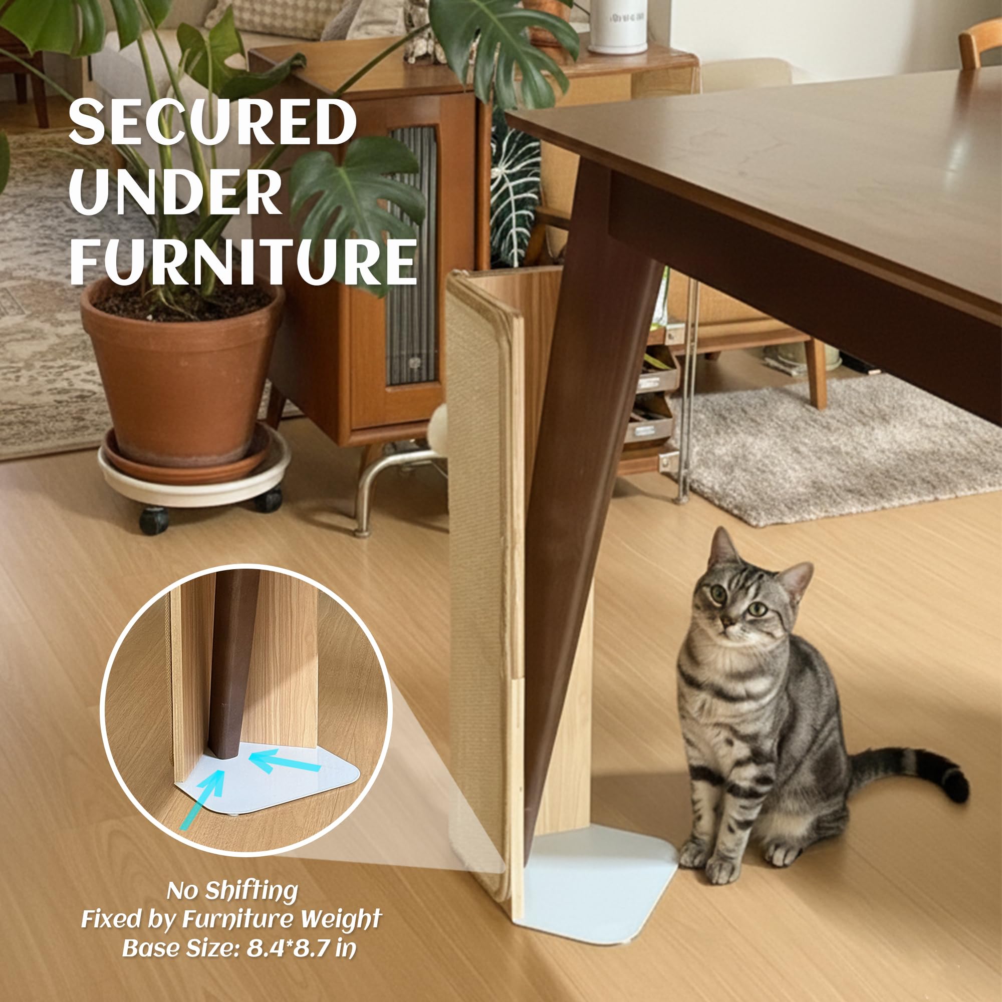 PETKARAY Under-Furniture Cat Scratcher