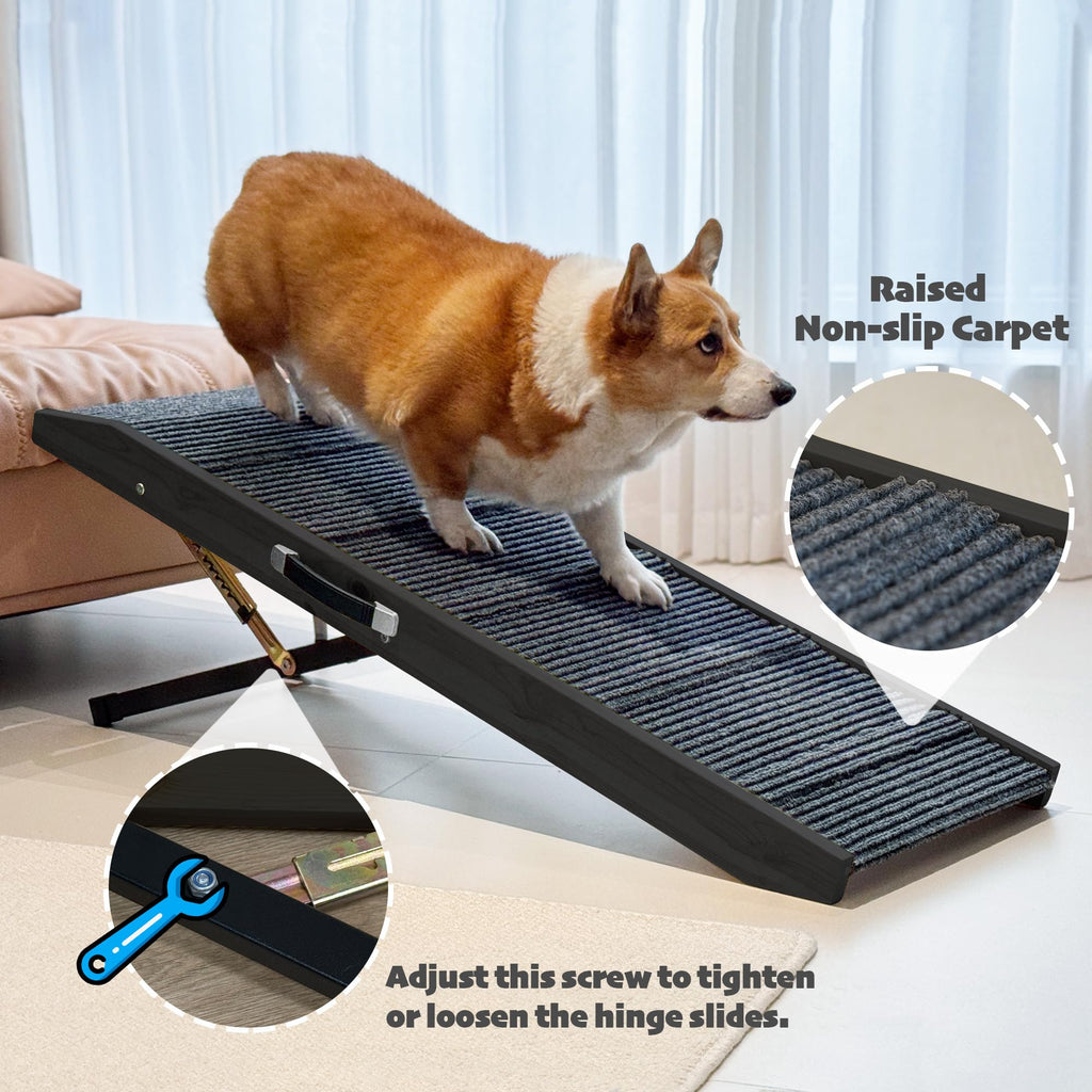 PETKARAY Folding Wooden Dog Ramp