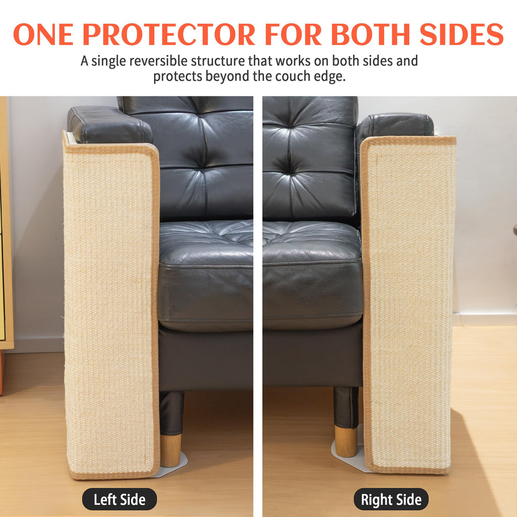 PETKARAY Under-Couch Corner Cat Scratching Post, Extended Cat Scratcher