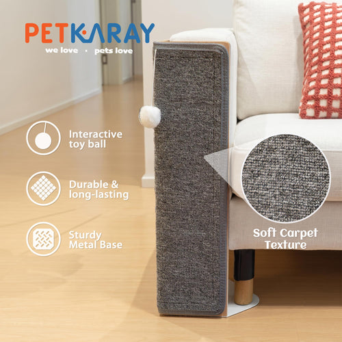 PETKARAY Carpet Cat Scratching Post for Couch Corner, Furniture Protector