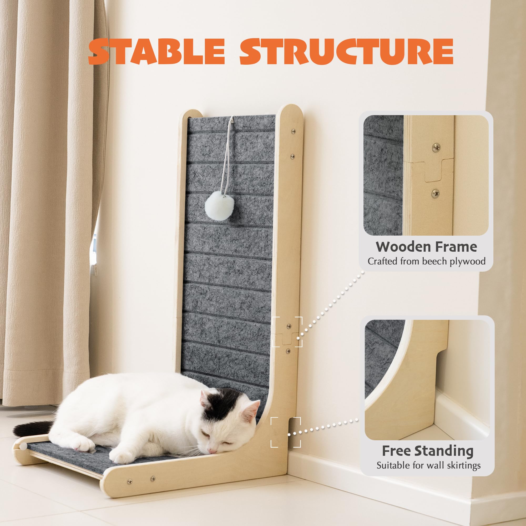 PETKARAY Vertical Felt Cat Scratcher
