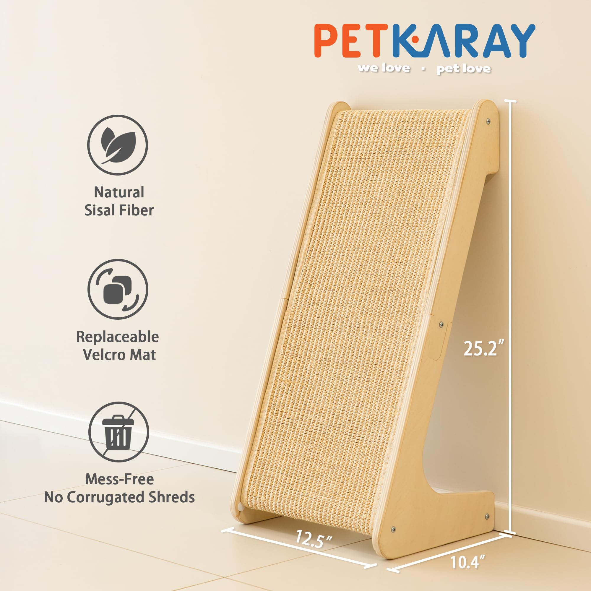 PETKARAY L Shape Cat Scratcher