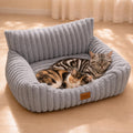 PETKARAY Cat Couch Bed, 28'' Soft Sofa for Indoor Cats, Machine Washable
