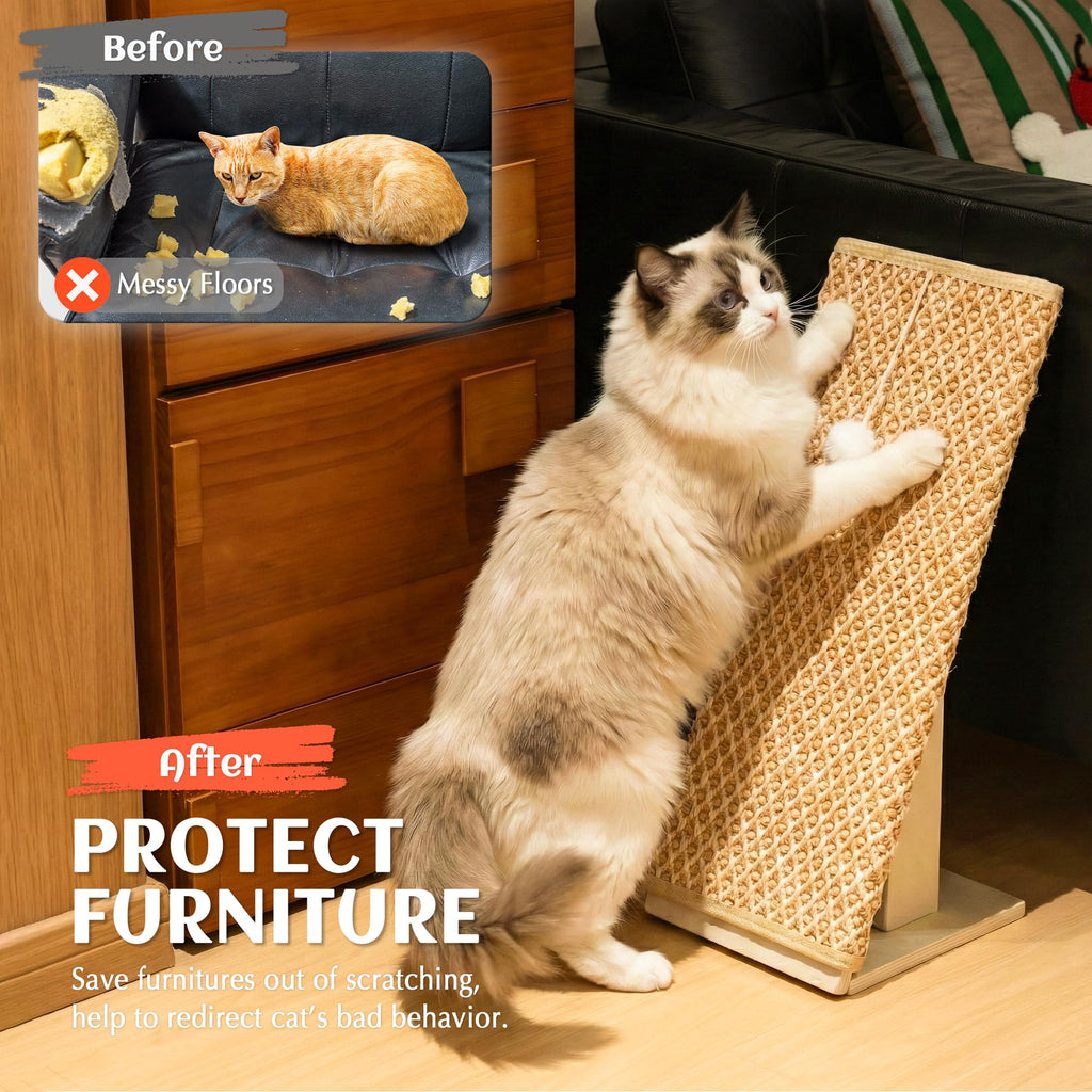 PETKARAY Inclined Sisal Cat Scratcher