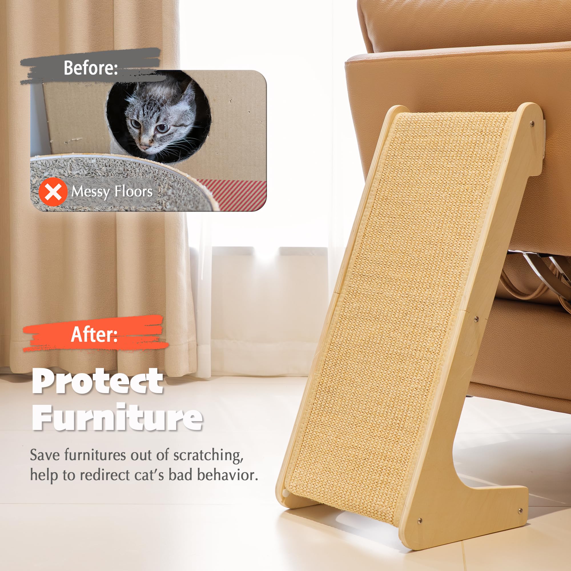 PETKARAY L Shape Cat Scratcher