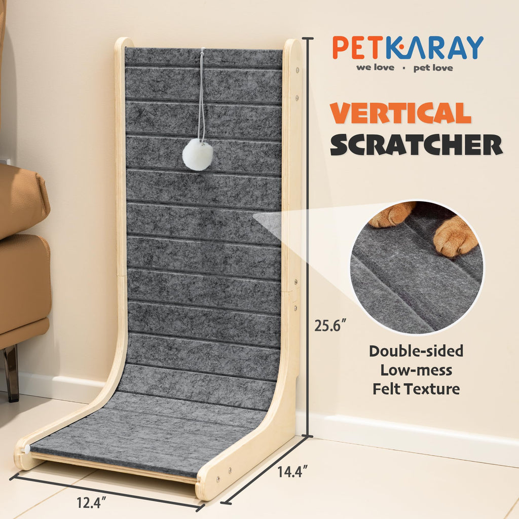 PETKARAY Vertical Felt Cat Scratcher