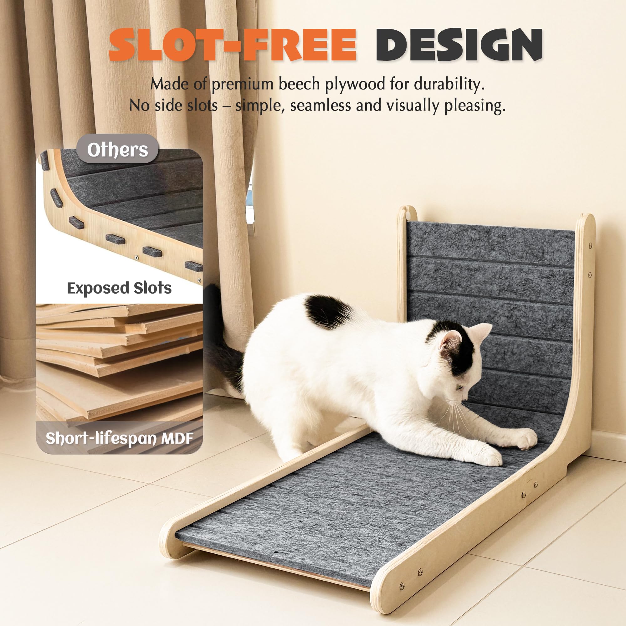 PETKARAY Vertical Felt Cat Scratcher