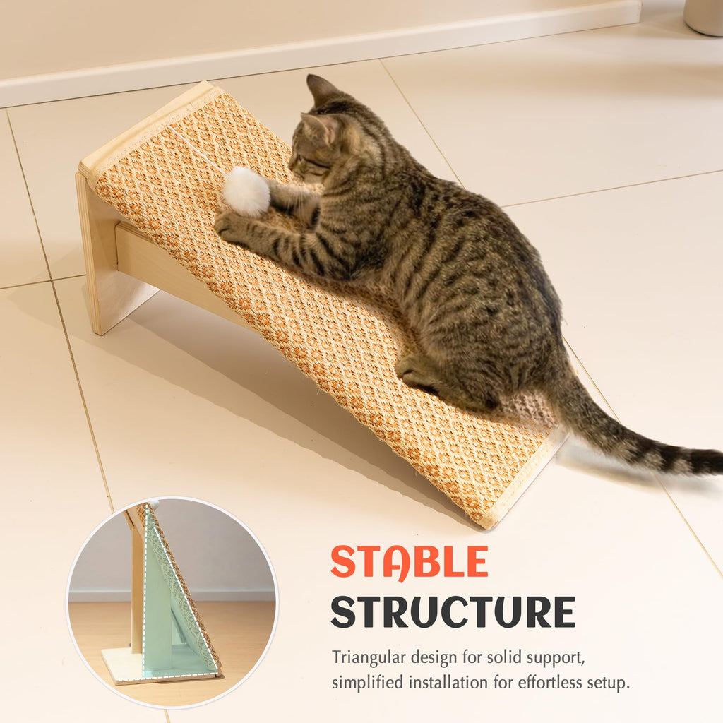 PETKARAY Inclined Sisal Cat Scratcher