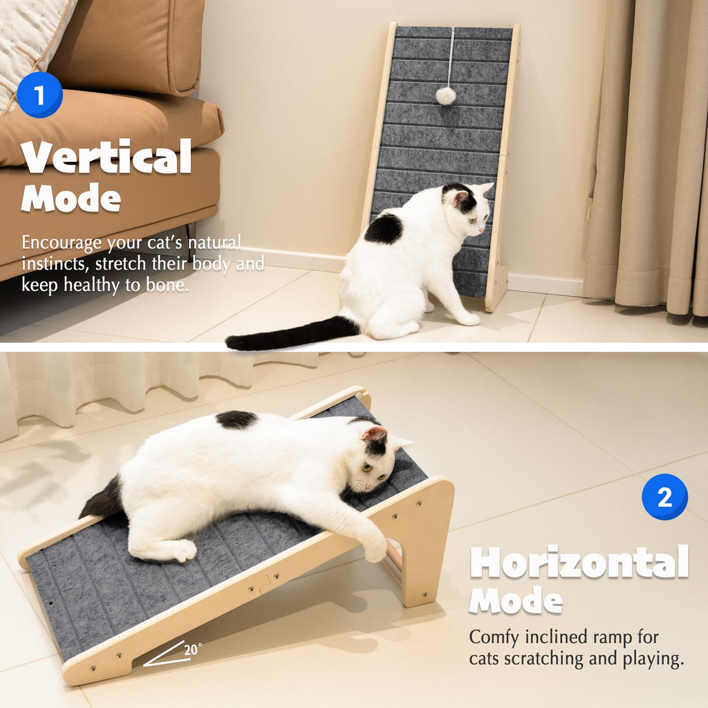 PETKARAY L Shaped Felt Cat Scratcher