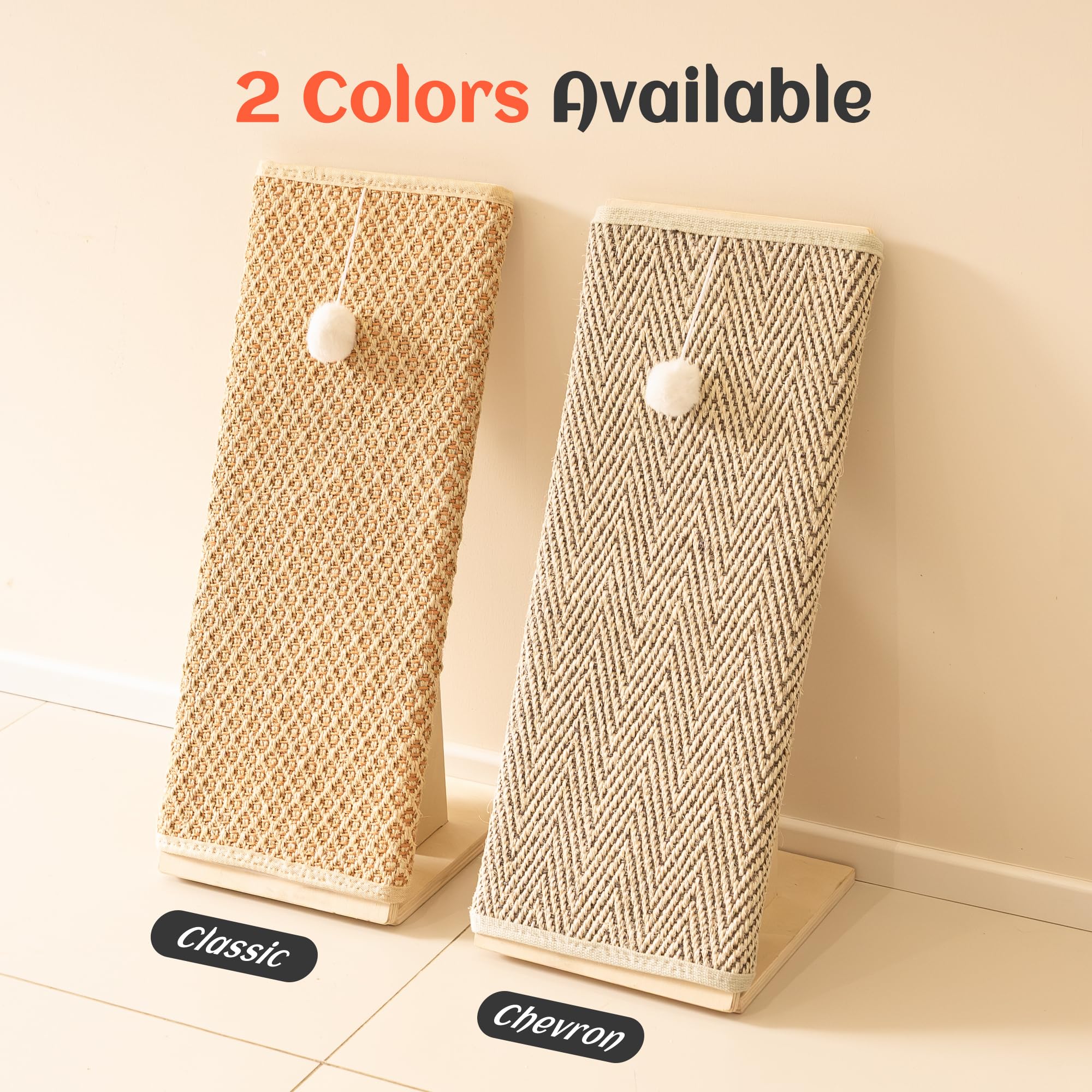 PETKARAY Inclined Sisal Cat Scratcher