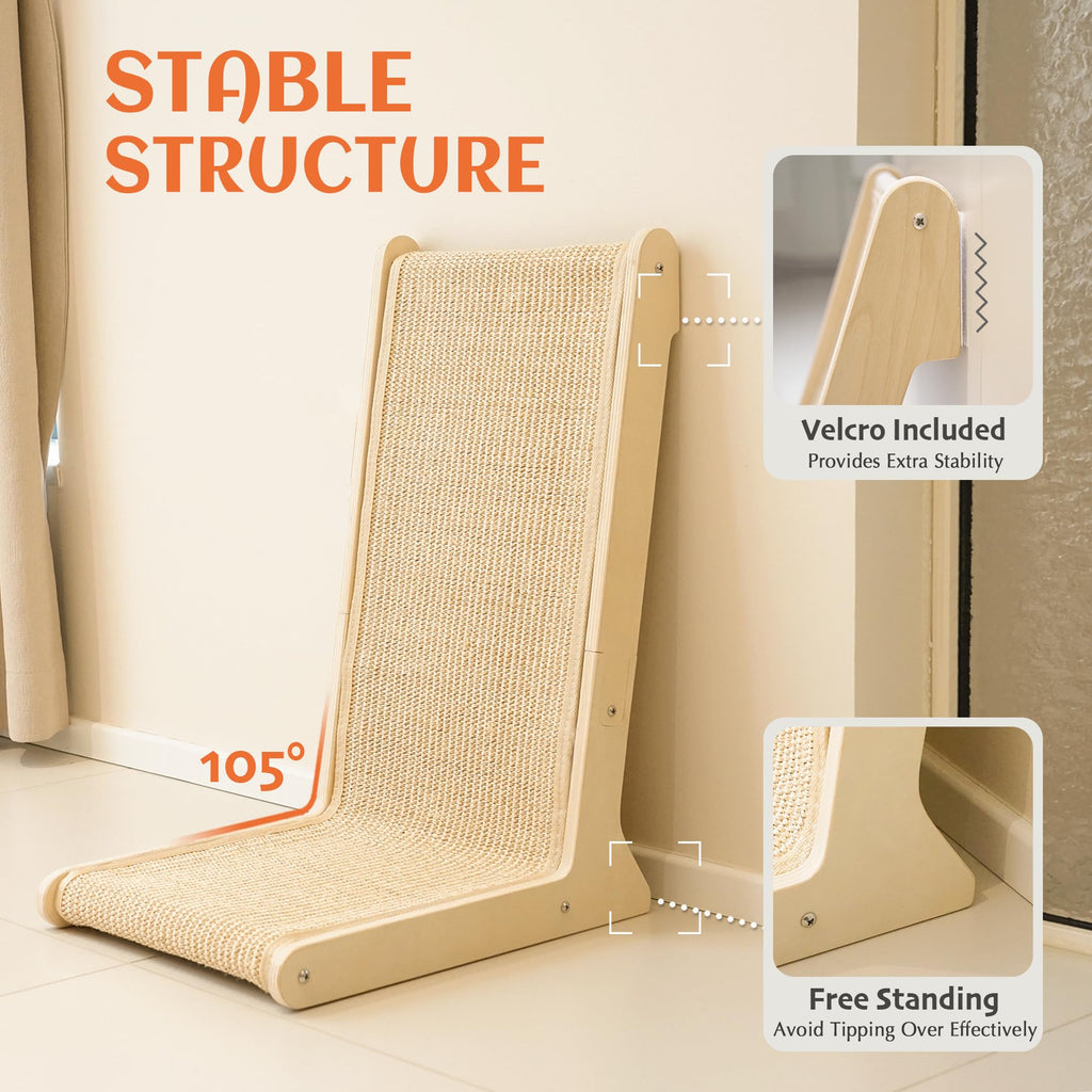 PETKARAY 105° Sisal Cat Scratcher