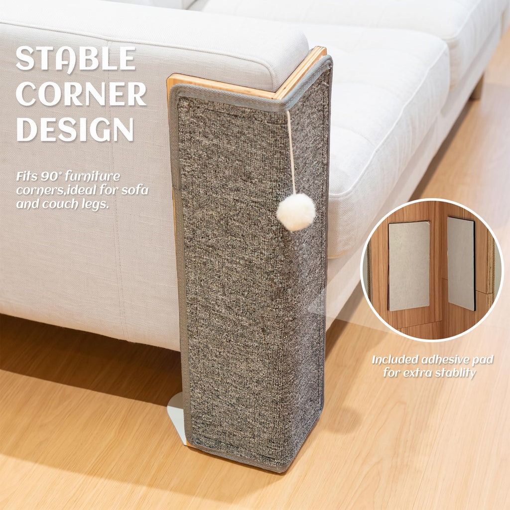 PETKARAY Carpet Cat Scratching Post for Couch Corner, Furniture Protector