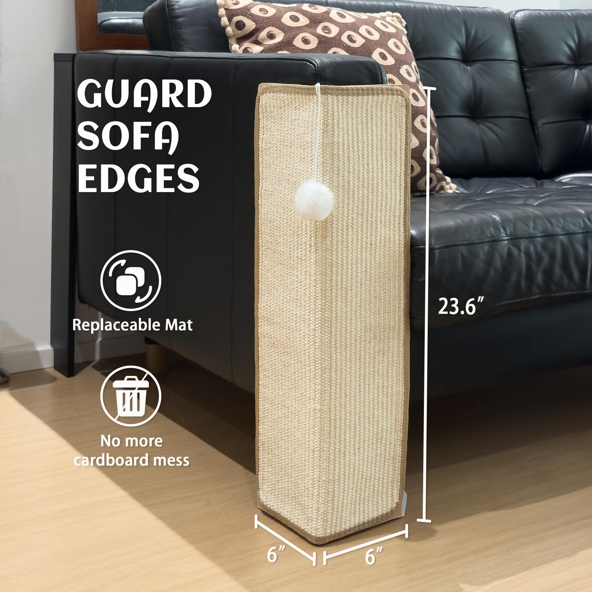 PETKARAY Under-Furniture Cat Scratcher