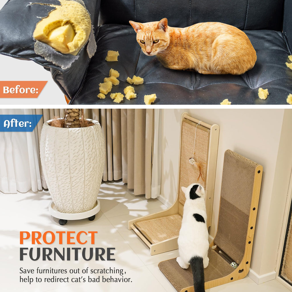 PETKARAY 90° Sisal Cat Scratcher