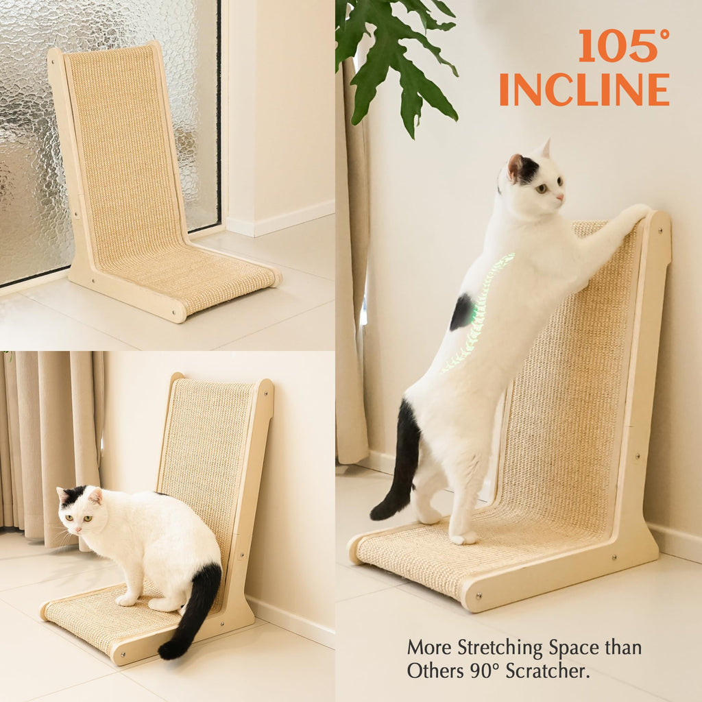 PETKARAY 105° Sisal Cat Scratcher