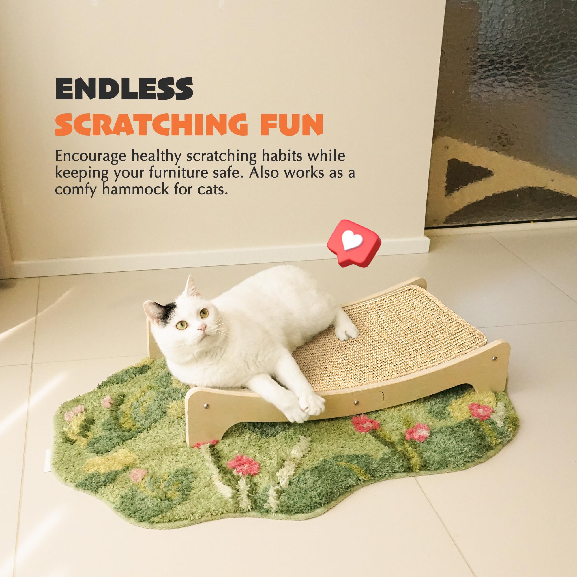 PETKARAY Curved Cat Scratching Board