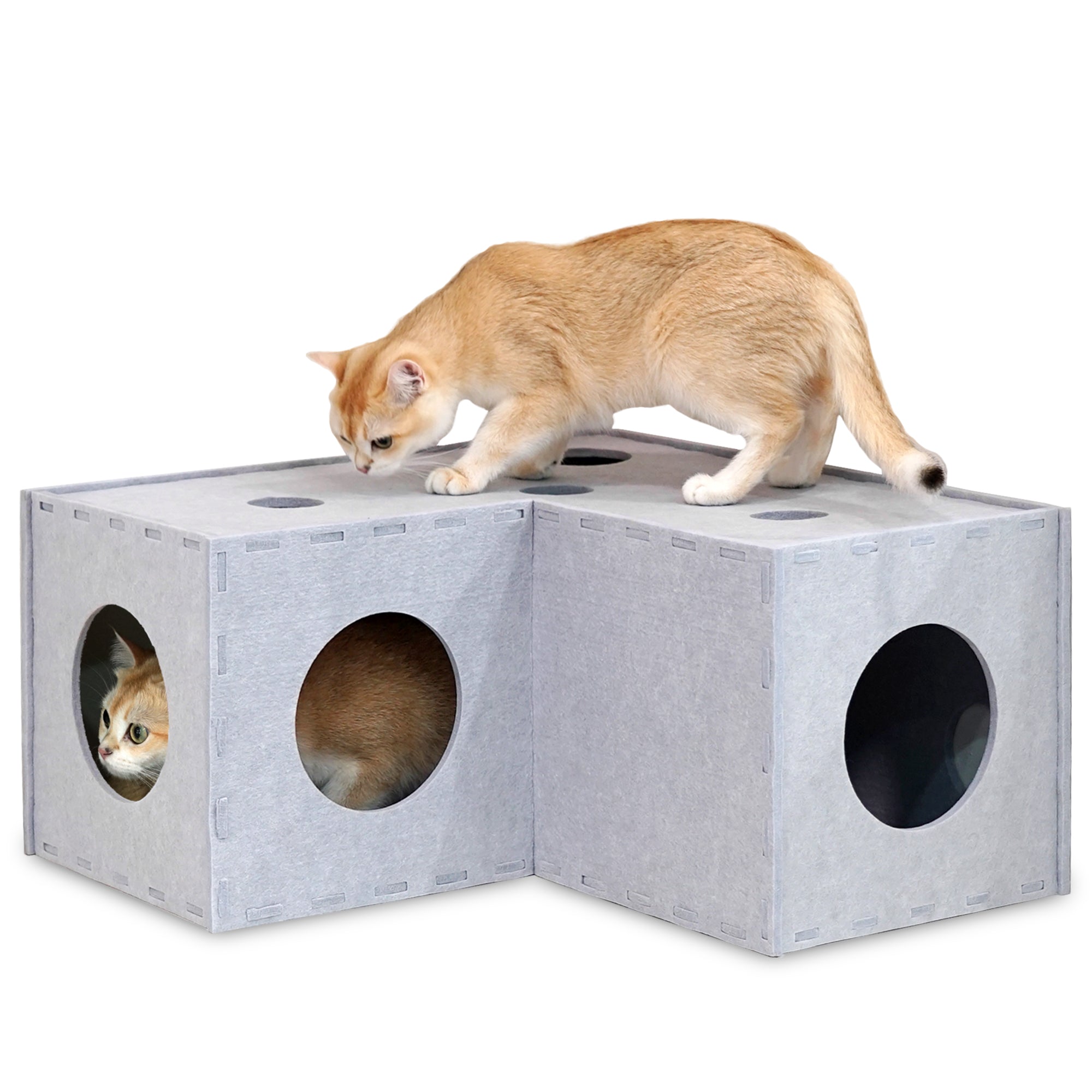 PETKARAY Cat Felt Tunnel