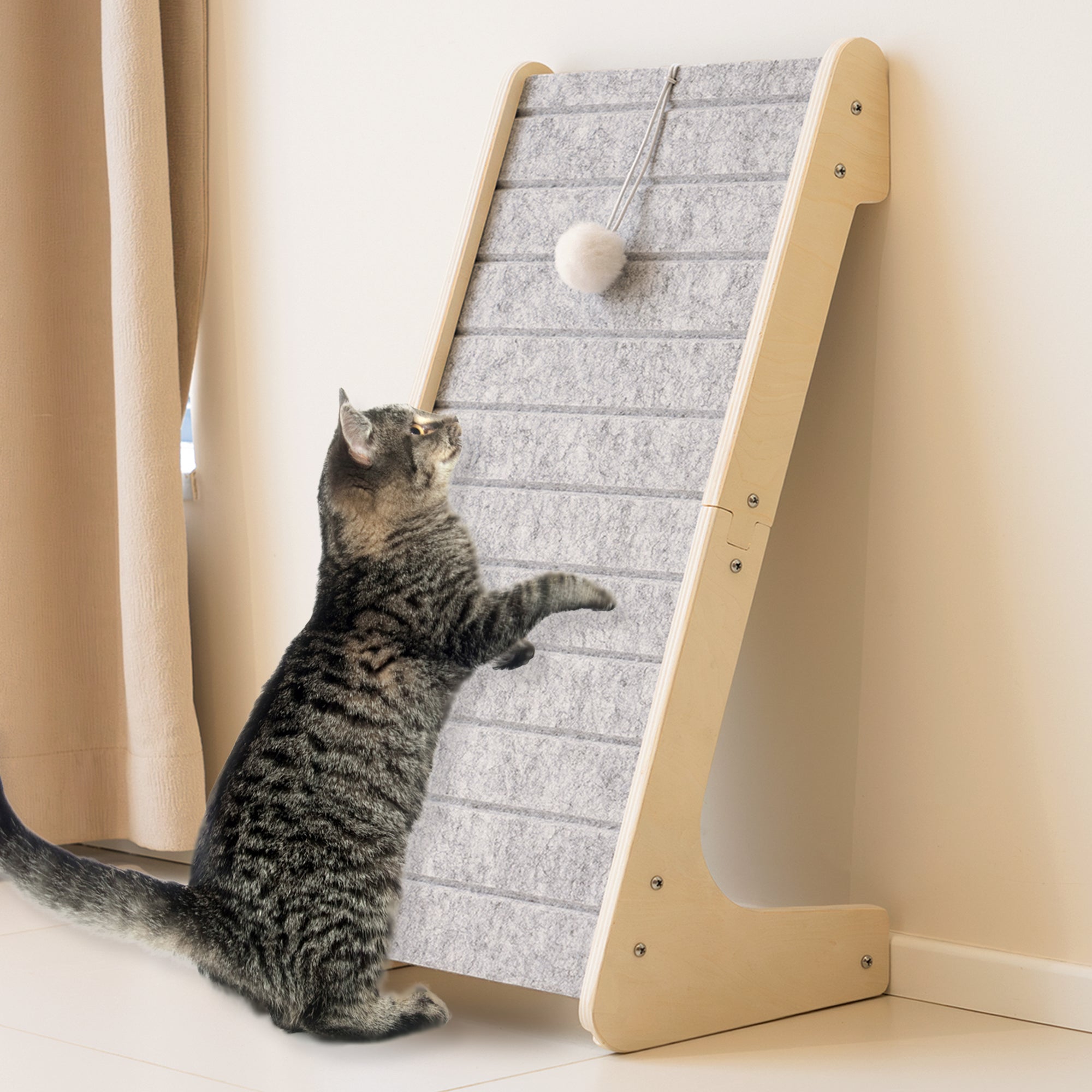 PETKARAY L Shaped Felt Cat Scratcher