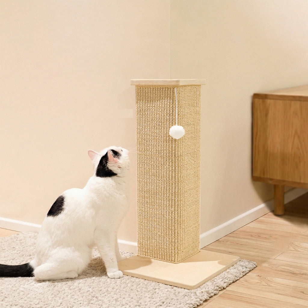 PETKARAY Couch Corner Cat Scratcher Wooden Base