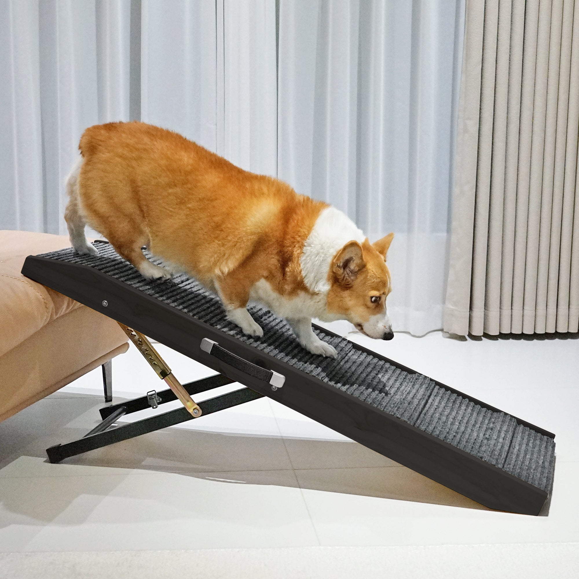 PETKARAY Folding Wooden Dog Ramp